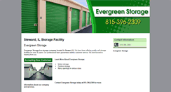 Desktop Screenshot of evergreenstorageil.com